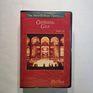 Centennial Gala: The Metropolitan Opera VHS 1989 - 2-Tape Set